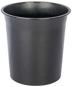 PAPELERA PLASTICO CERRADA NEGRA