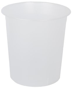 PAPELERA PLASTICO CERRADA TRASL.CRISTAL