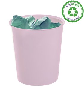 PAPELERA PLASTICO CERRADA A.2000 ROSA PS