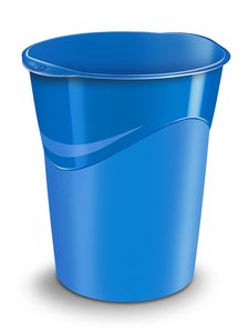 PAPELERA PLAST. CERRADA CEP GLOSS AZUL