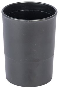 PORTA LAPICES PLASTICO REDONDO NEGRO