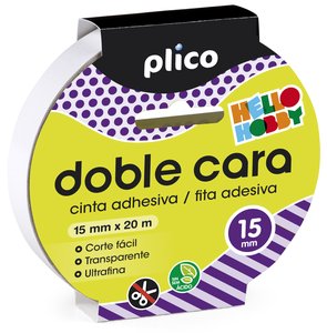 CINTA DOBLE CARA PLICO 15x20