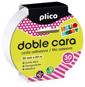 CINTA DOBLE CARA PLICO 20x30