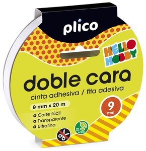 CINTA DOBLE CARA PLICO 9x20
