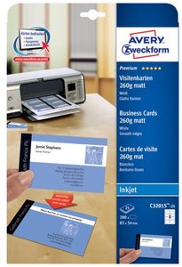 TARJETAS AVERY IMPRESORA C32015-25