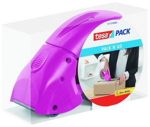 MAQUINA PRECINTAR TESA PACK´N GO ROSA