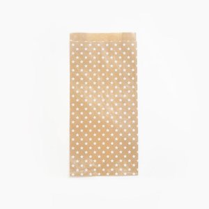 BOLSA PAPEL KRAFT  15x31 ESTRELLAS P/50
