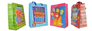 BOLSA PAPEL RELIEVE PAQ.12 SURTIDAS