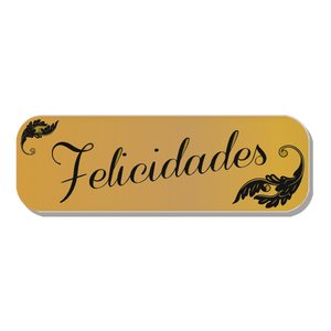 ETIQ.REG. R.250 FELICIDADES ORO