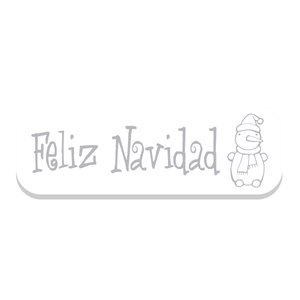 ETIQ.REG. R.250 FELIZ NAVIDAD BLANCO