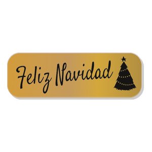 ETIQ.REG. R.250 FELIZ NAVIDAD ORO