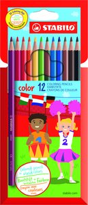 LAPICES COLOR STABILO COLOR ESTUCHE 12