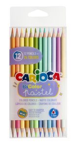LAPICES CARIOCA DUO TRIANG.PAST.C/12