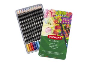 LAPICES DERWENT CAJ.METALICA 12 PIEZAS