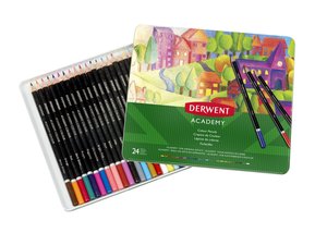 LAPICES DERWENT CAJ.METALICA 24 PIEZAS