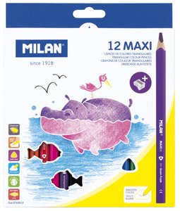 LAPICES COLOR MILAN MAXI TRIANGULAR 12