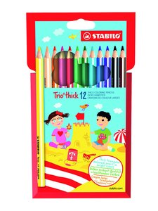 LAPICES COLOR STABILO TRIO est.PLAST.12