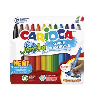 ROTUL.CARIOCA JUMBO ESTUCHE 12