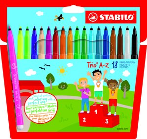 ROTUL.STABILO TRIO A-Z 378 ESTUCHE 18