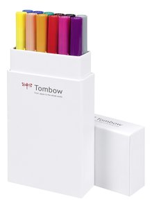 ROTULADOR TOMBOW DOBLE PUNTA PINC.EST 12