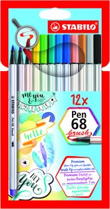ROTUL.STABILO PEN 68  BRUSH CAJA 12