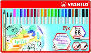 ROTUL.STABILO PEN 68  BRUSH CAJA 25