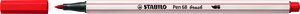 ROTUL.STABILO PEN 68  BRUSH CARMIN
