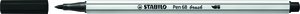 ROTUL.STABILO PEN 68  BRUSH NEGRO