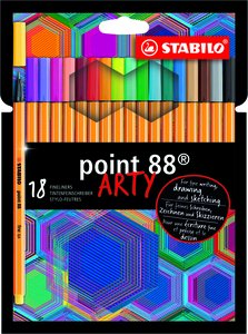 ROTUL.STABILO POINT 88 ARTY LINE e.18