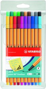 ROTUL.STABILO POINT 88 ESTUCHE 20