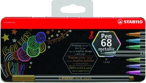 ROTUL.STABILO PEN 68 METALLIC C/8