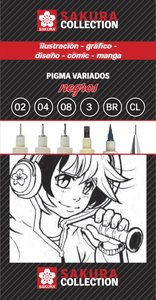 ROTUL.SAKURA CALIBRADO SURTIDO C/6