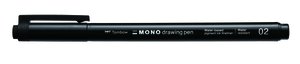 ROTUL.TOMBOW MONO DRAWING P.FINA 02 NEGR