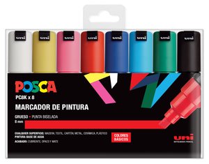 ROTUL.UNI-POSCA PC-8K BOLSA 8
