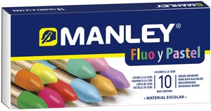 CERAS MANLEY FLUO/PASTEL ESTUCHE DE 10