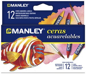 CERAS MANLEY ACUARELABLES ESTUCHE DE 12