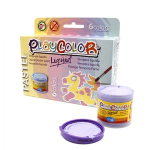 TEMPERA PLAYCOLOR  40ml PASTEL ESTUCHE 6