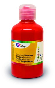 TEMPERA TCOLORS LIQ.500 ml ROJO