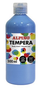 TEMPERA ALPINO LIQ. 500 ml AZUL CYAN