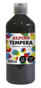 TEMPERA ALPINO LIQ. 500 ml NEGRO