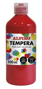TEMPERA ALPINO LIQ. 500 ml ROJO