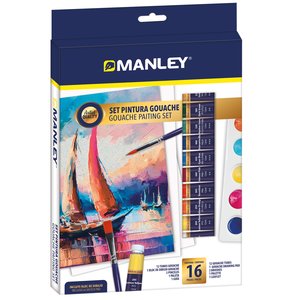 TEMPERA GOUACHE MANLEY SET DE 16