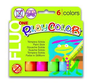 TEMPERA PLAYCOLOR FLUO ONE C/6