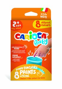PINTURA de DEDOS CARIOCA BABY 50 ml E/8