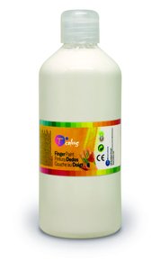 PINTURA DEDOS TCOLORS 500 ml BLANCO