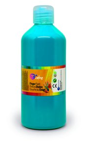 PINTURA DEDOS TCOLORS 500 ml CIAN