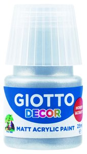 PINTURA ACRIL.GIOTTO 25 ml PLATA