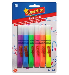 PINTURA 3D SUPERTITE 10ml 6 UNID