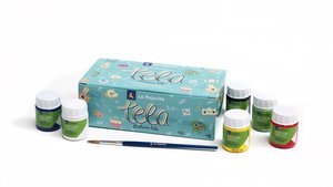 PINTURA TELA PAJARITA 25 ml  ESTUCHE 6