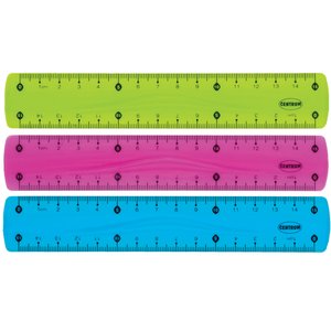 REGLA CENTRUM FLEXIBLE 15 CM SURTIDO